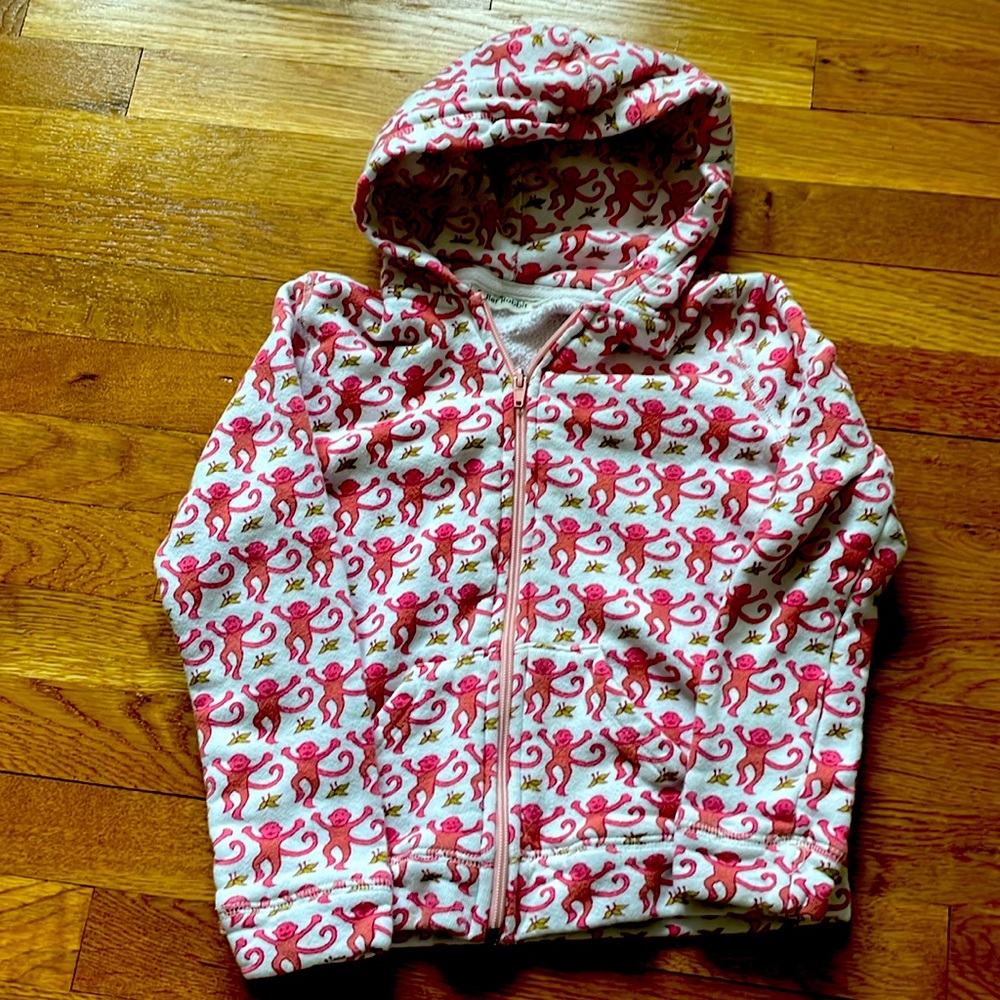 Roller Rabbit kids monkey Harley hoodie